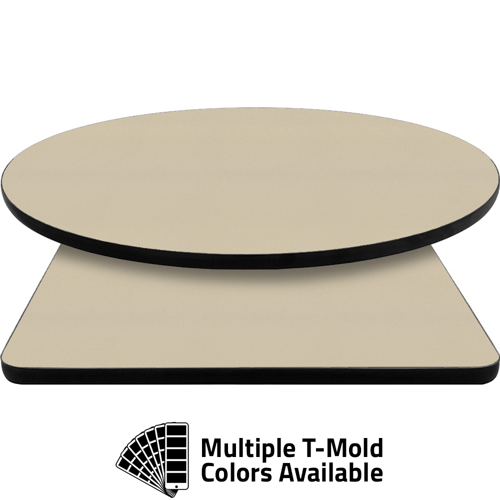 T-Mold Manufactured Table Tops - Pinnacle Beige laminate