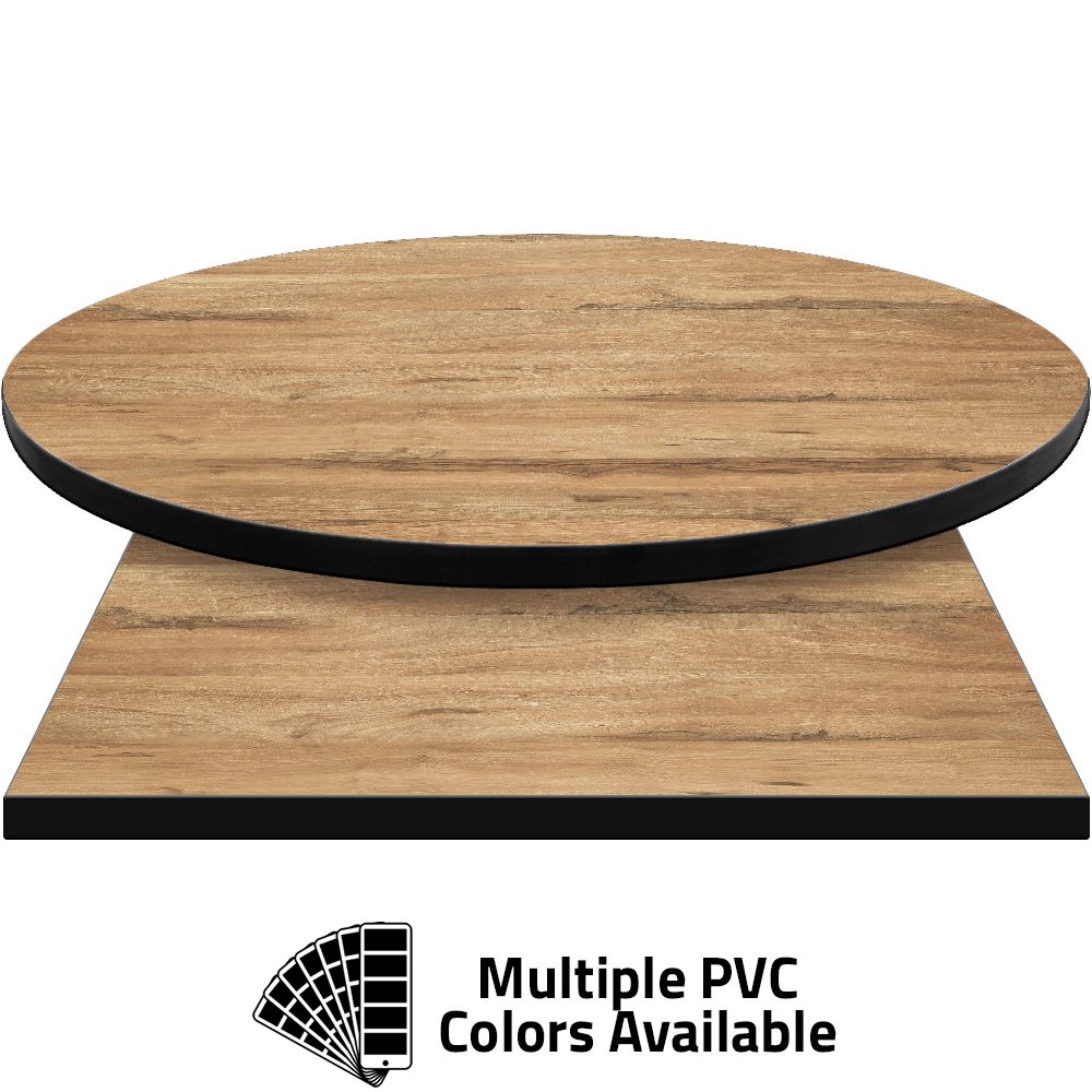 PVC Edge Manufactured Table Tops - 1.25" thickness - Pinnacle Modoc Poplar laminate