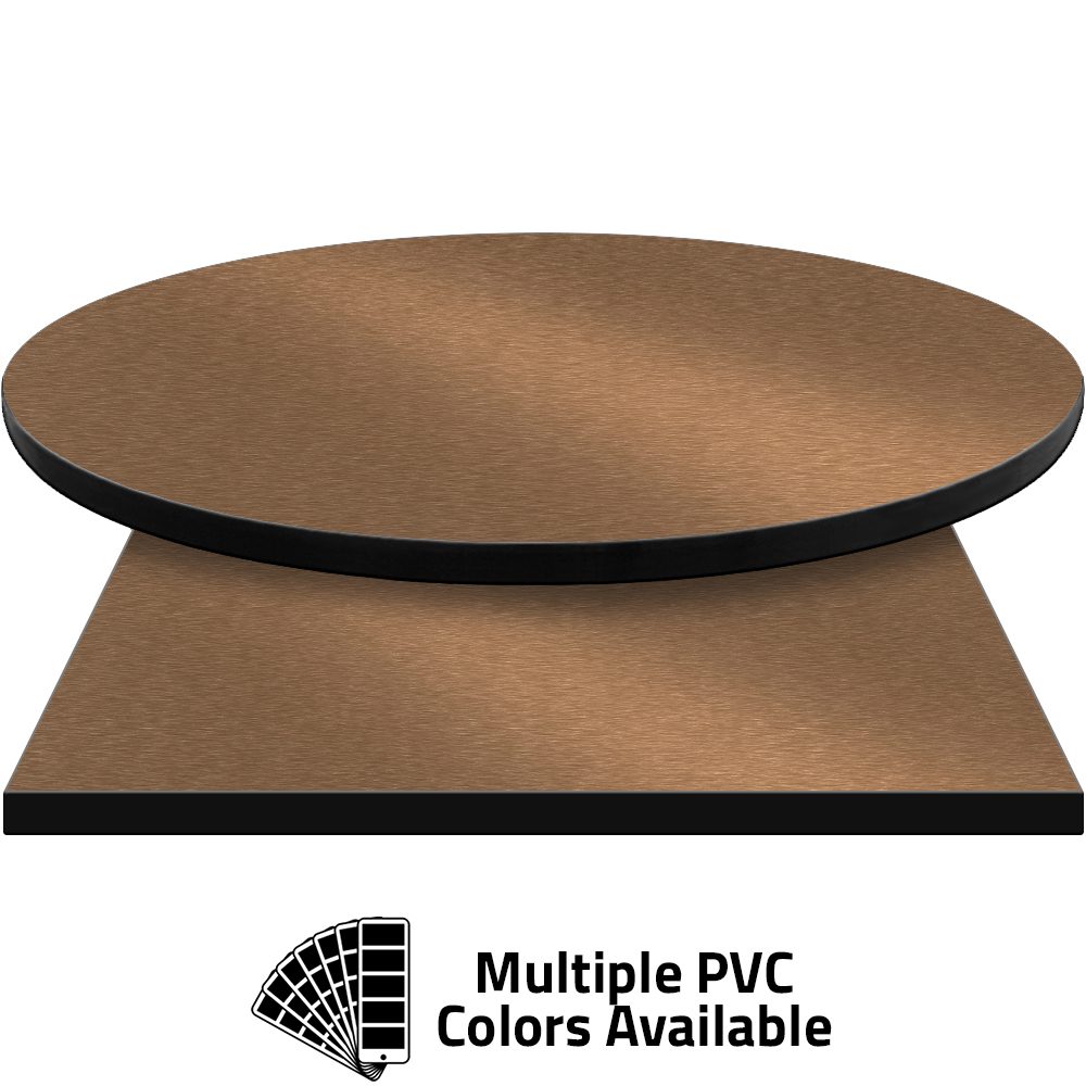 3mm PVC Edge Manufactured Table Tops - Pinnacle Copper Metallic laminate