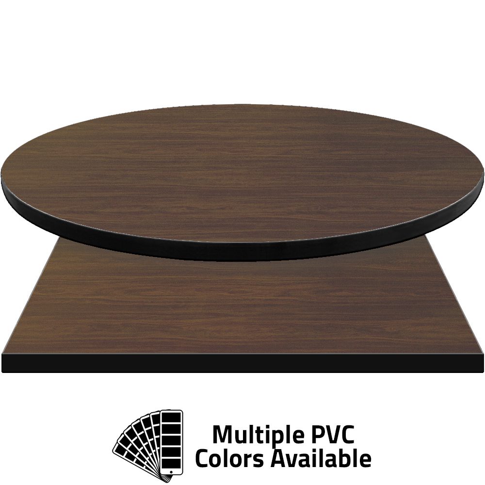 3mm PVC Edge Manufactured Table Tops - Pinnacle Corona Walnut laminate