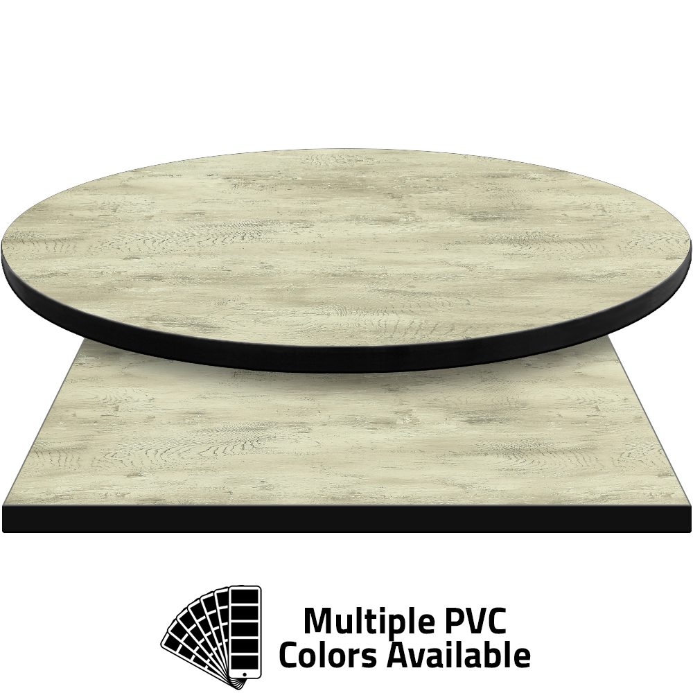 PVC Edge Manufactured Table Tops - 1.25" thickness - Pinnacle Shawnee Maple laminate
