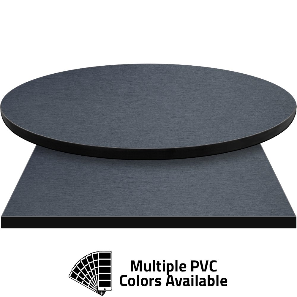 PVC Edge Manufactured Table Tops - 1.25" thickness - Pinnacle Denim Tweed laminate