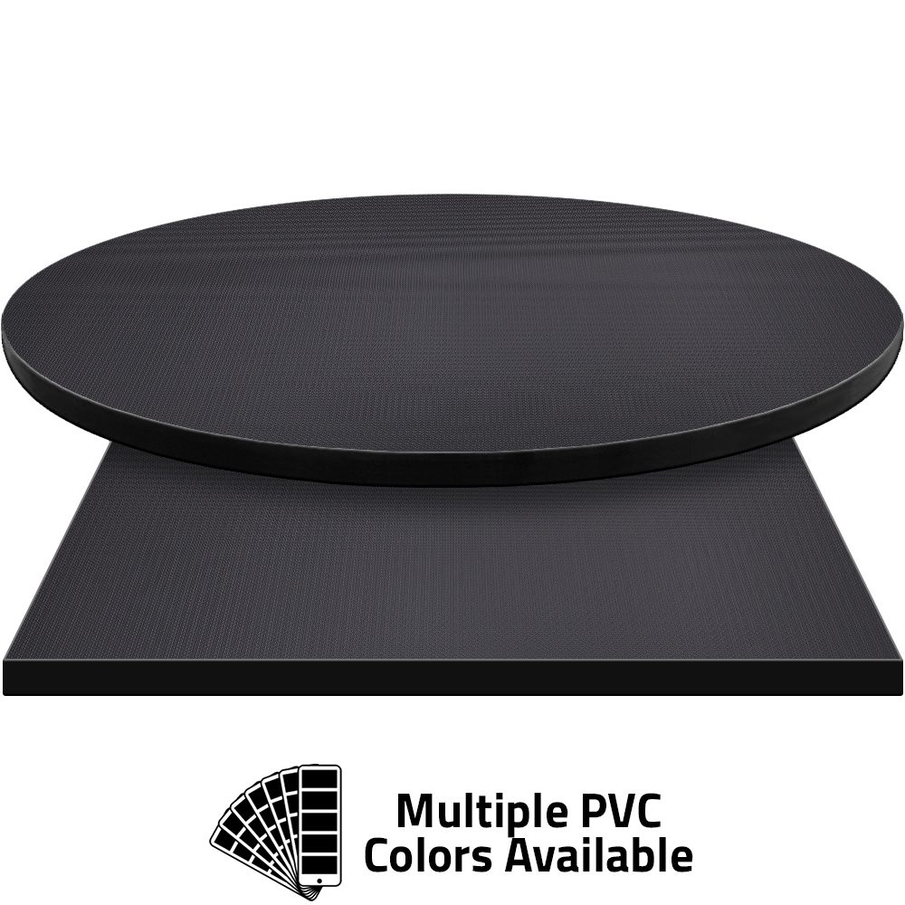 3mm PVC Edge Manufactured Table Tops - Pinnacle Black Diamond laminate