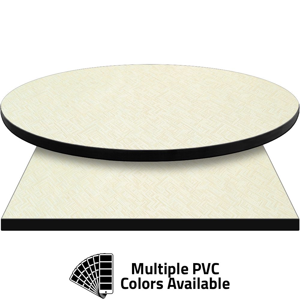 3mm PVC Edge Manufactured Table Tops - Pinnacle Arctic Herringbone laminate