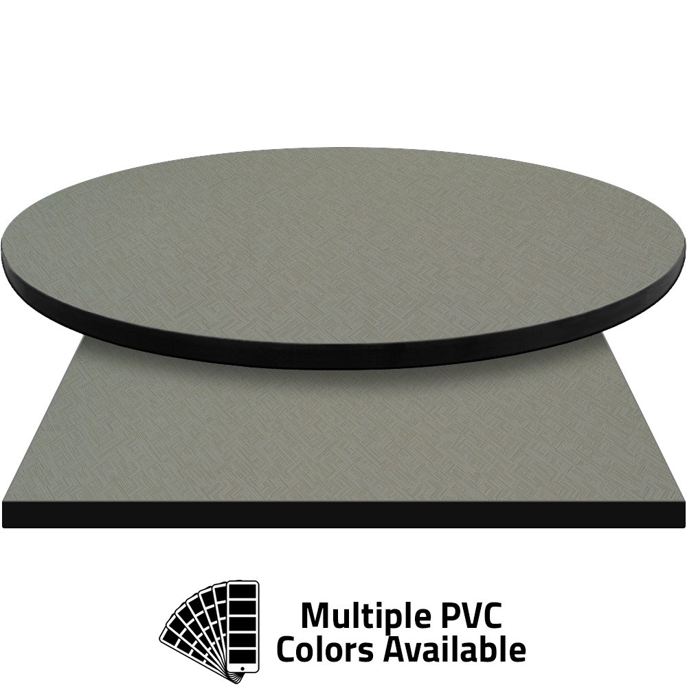 PVC Edge Manufactured Table Tops - 1.25" thickness - Pinnacle Dove Herringbone laminate