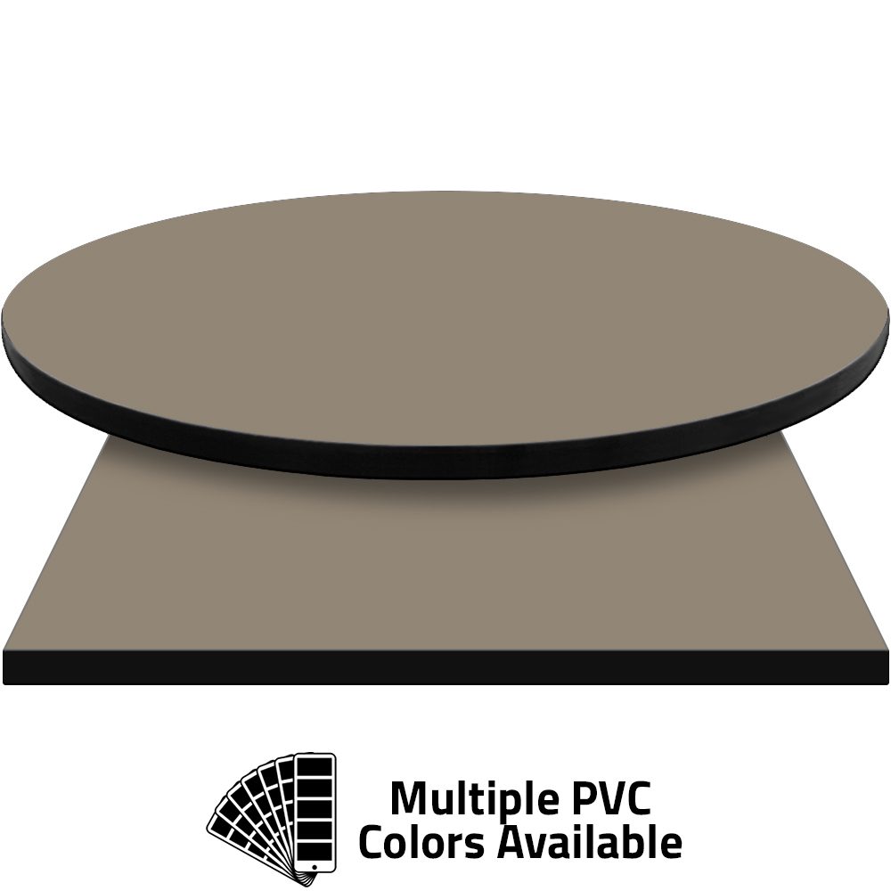 PVC Edge Manufactured Table Tops - 1.25" thickness - Pinnacle Gothic Gray laminate