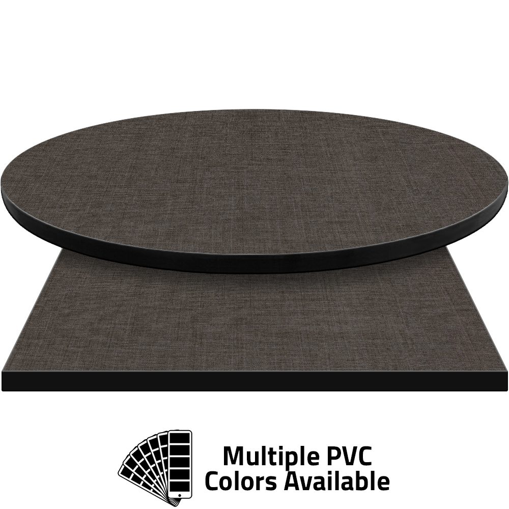 PVC Edge Manufactured Table Tops - 1.25" thickness - Pinnacle Gray Twist Laminate