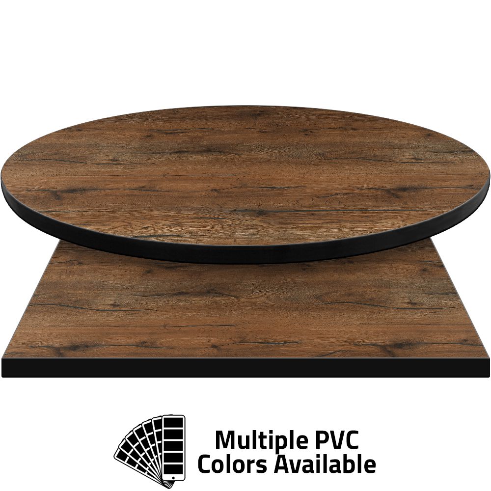 3mm PVC Edge Manufactured Table Tops - Pinnacle Chatham Oak laminate