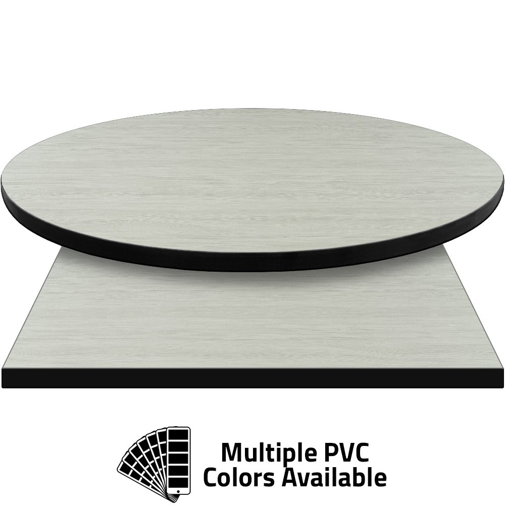 PVC Edge Manufactured Table Tops - 1.25" thickness - Pinnacle Glassy Alderwood laminate