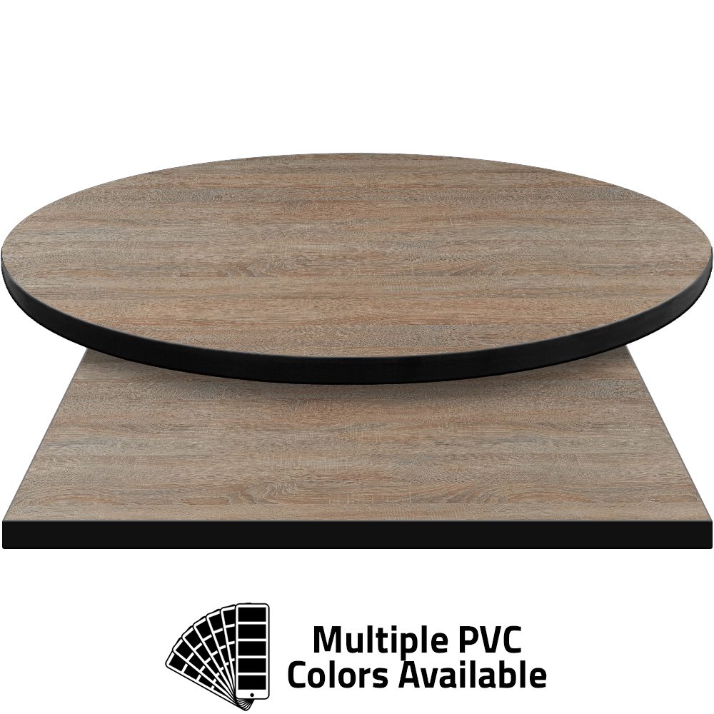 PVC Edge Manufactured Table Tops - 1.25" thickness - Pinnacle Somber Oak laminate