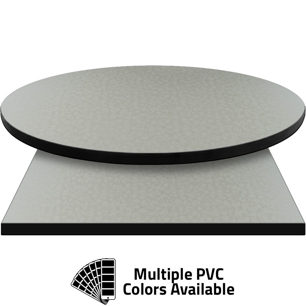 PVC Edge Manufactured Table Tops - 1.25" thickness - Pinnacle Ivory Boomerang laminate