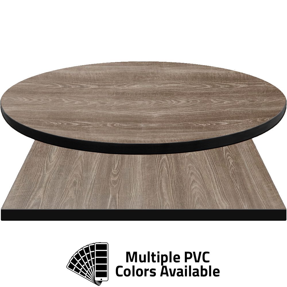 PVC Edge Manufactured Table Tops - 1.25" thickness - Pinnacle Potent Ash laminate
