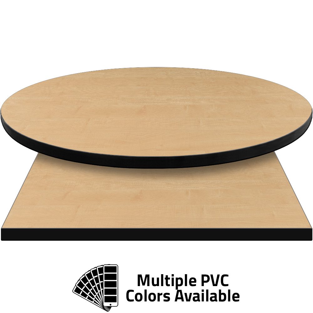 PVC Edge Manufactured Table Tops - 1.25" thickness - Pinnacle Thansau Maple laminate