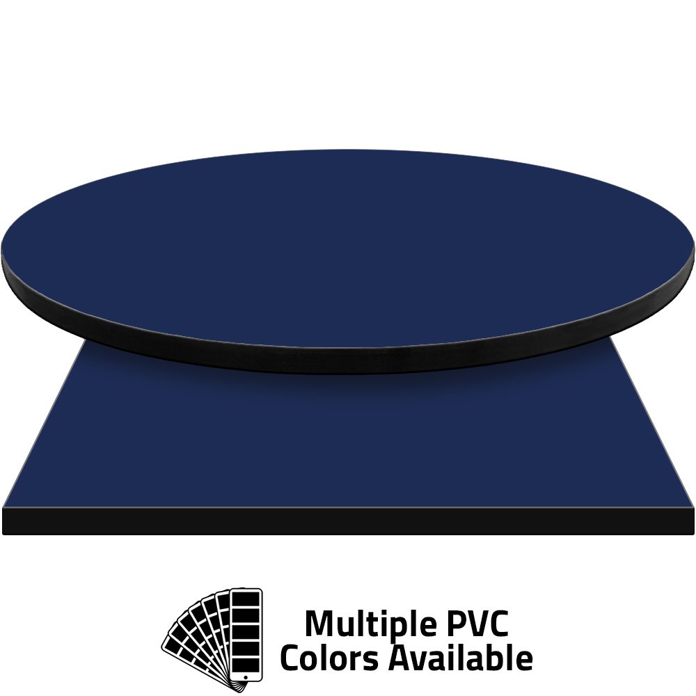 PVC Edge Manufactured Table Tops - 1.25" thickness - Pinnacle Royal Blue laminate