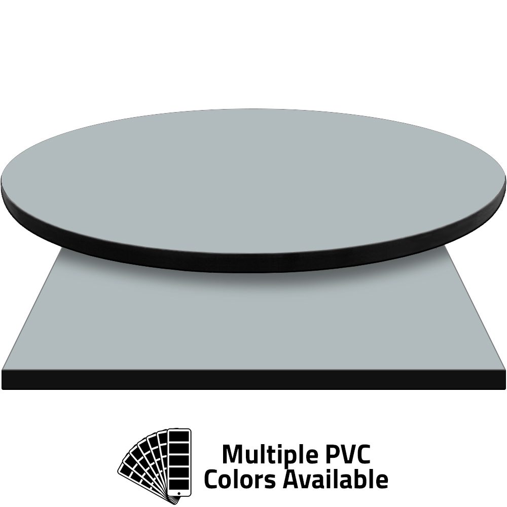 PVC Edge Manufactured Table Tops - 1.25" thickness - Pinnacle Steel Gray laminate