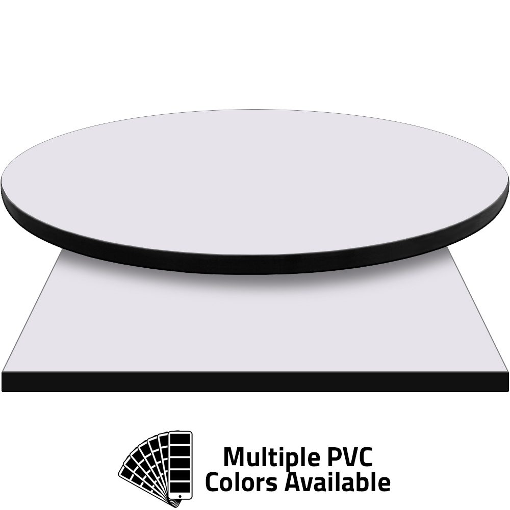 PVC Edge Manufactured Table Tops - 1.25" thickness - Pinnacle Frost Pearl laminate