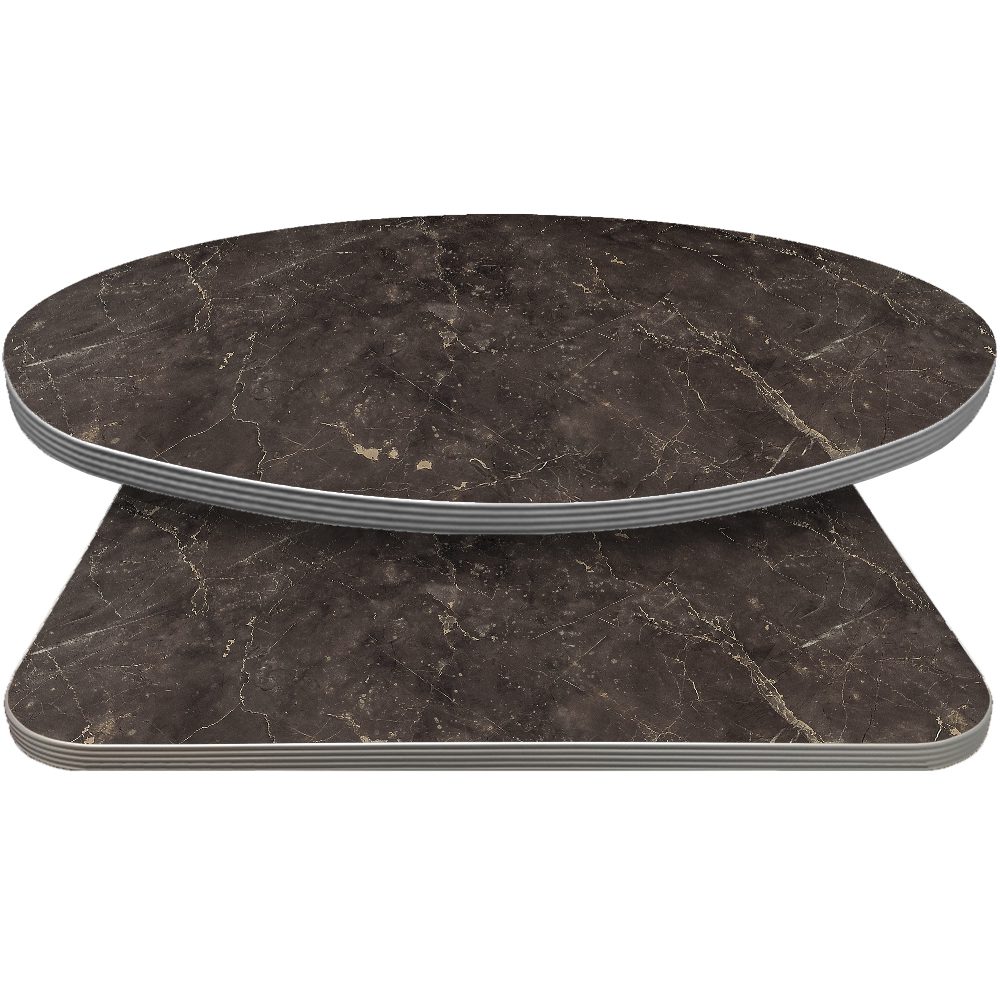 Retro T-Mold Manufactured Table Tops - Pinnacle Chocolate Slate Laminate