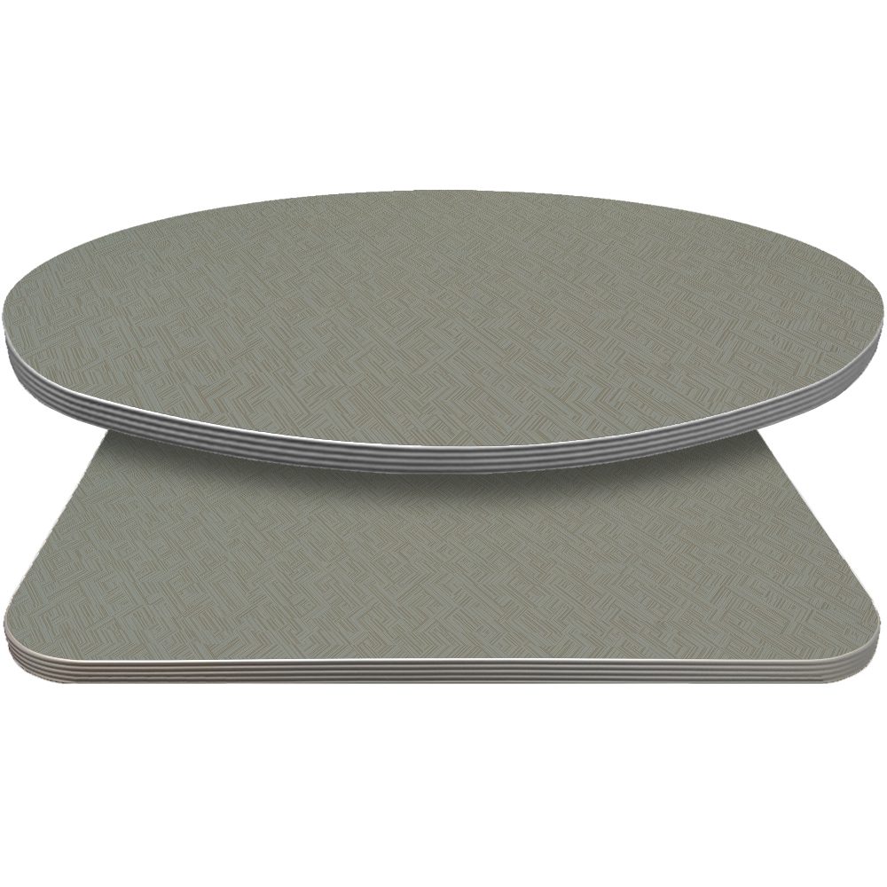 Retro T-Mold Manufactured Table Tops - Pinnacle Dove Herringbone laminate