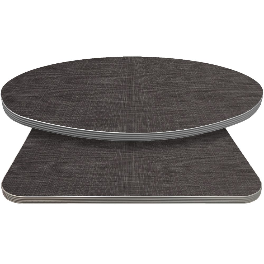 Retro T-Mold Manufactured Table Tops - Pinnacle Graphite Linen laminate