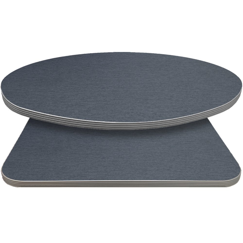 Retro T-Mold Manufactured Table Tops - Pinnacle Denim Tweed Laminate