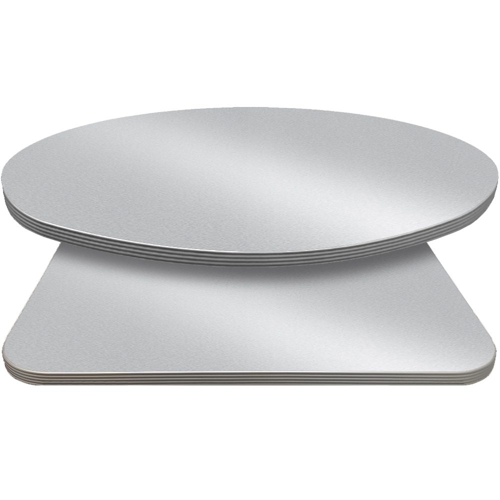 Retro T-Mold Manufactured Table Tops - Pinnacle Steel Metallic laminate