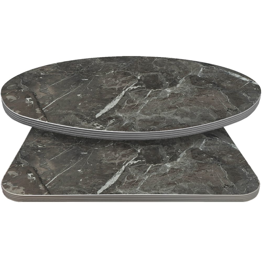 Retro T-Mold Manufactured Table Tops - Pinnacle Ashen Marble laminate