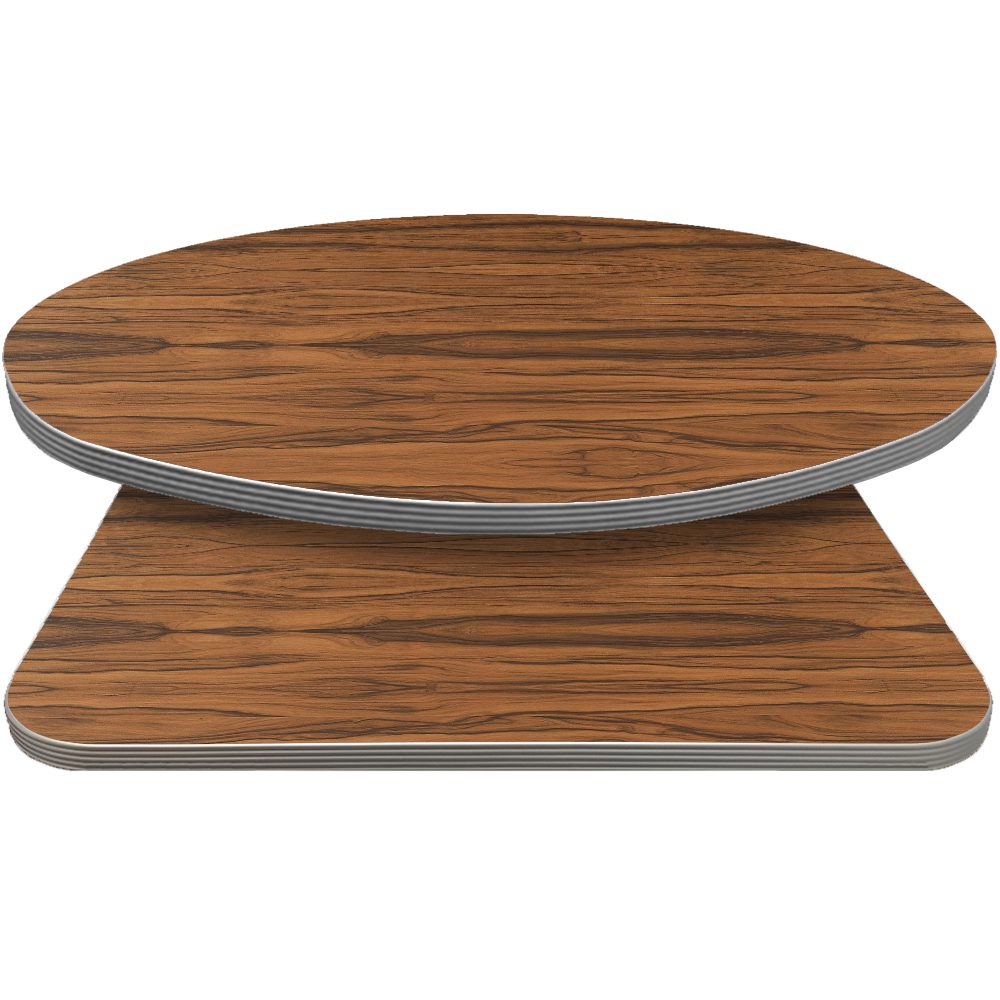 Retro T-Mold Manufactured Table Tops - Pinnacle Rio Rose laminate