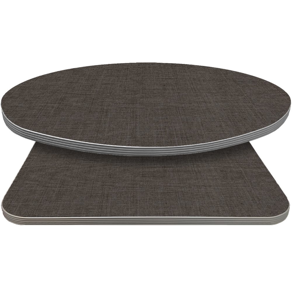 Retro T-Mold Manufactured Table Tops - Pinnacle Gray Twist Laminate