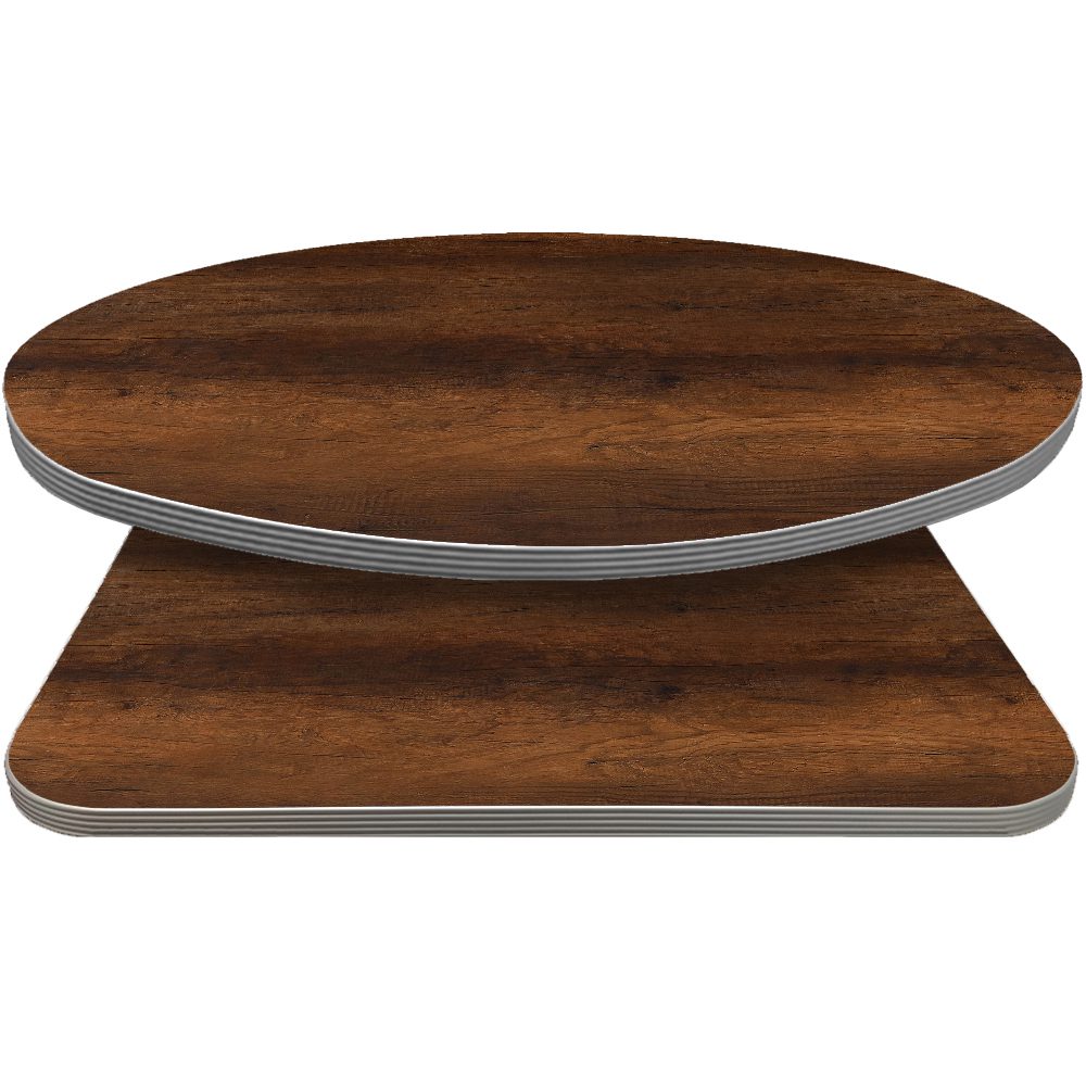 Retro T-Mold Manufactured Table Tops - Pinnacle Knotty Oak Laminate