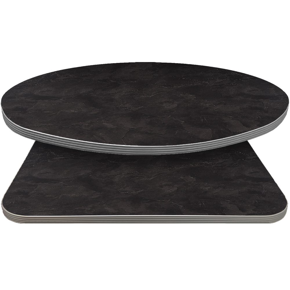 Retro T-Mold Manufactured Table Tops - Pinnacle Raven Slate Laminate