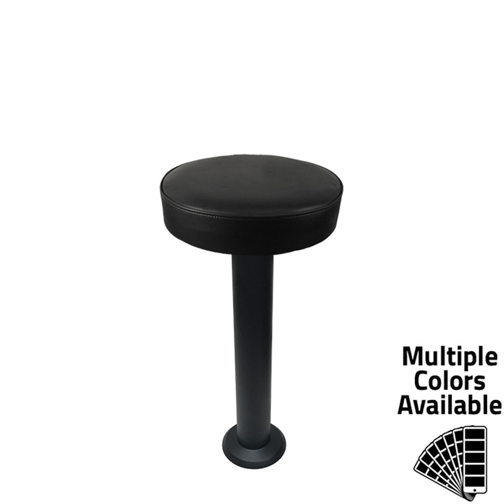 SL6129XL Button Top Bar Height Bolt Down Pedestal Stool - XL