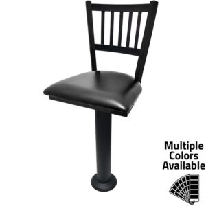 SL6090 Verticalback Bar Height Bolt Down Pedestal Stool