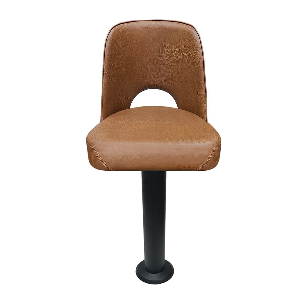 SL7133CUT Bucket Counter Height Bolt Down Pedestal Stool - Cutout Back - Image 5