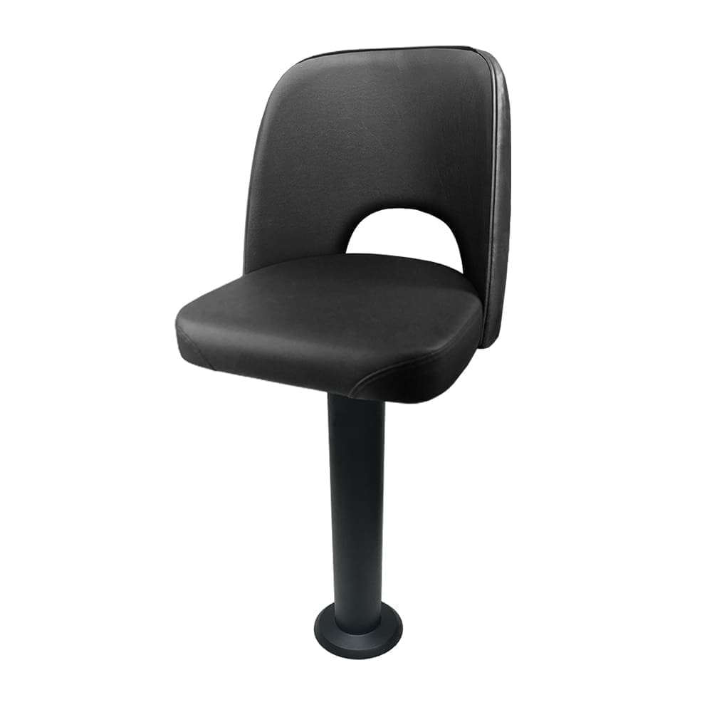 SL7133CUT Bucket Counter Height Bolt Down Pedestal Stool - Cutout Back - Image 7