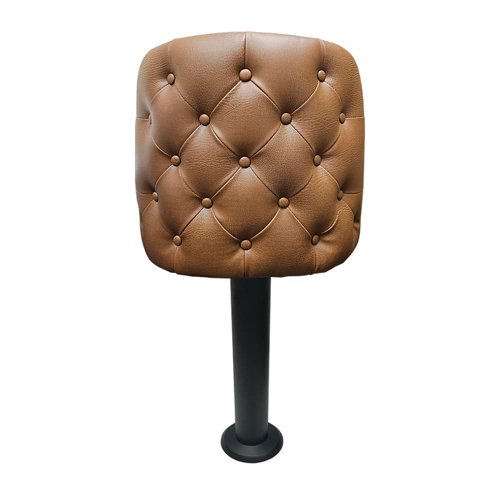 SL7133TUF Bucket Counter Height Bolt Down Pedestal Stool - Tufted Back - Image 3