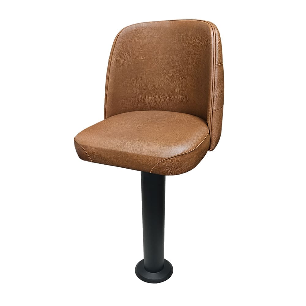 SL7133TUF Bucket Counter Height Bolt Down Pedestal Stool - Tufted Back - Image 4