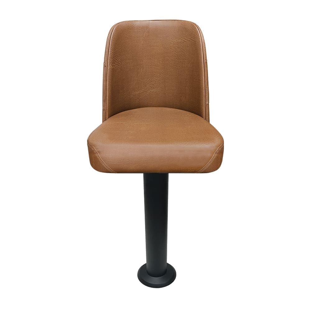 SL7133TUF Bucket Counter Height Bolt Down Pedestal Stool - Tufted Back - Image 5
