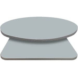 Retro T-Mold Manufactured Table Tops - Pinnacle Steel Gray Laminate