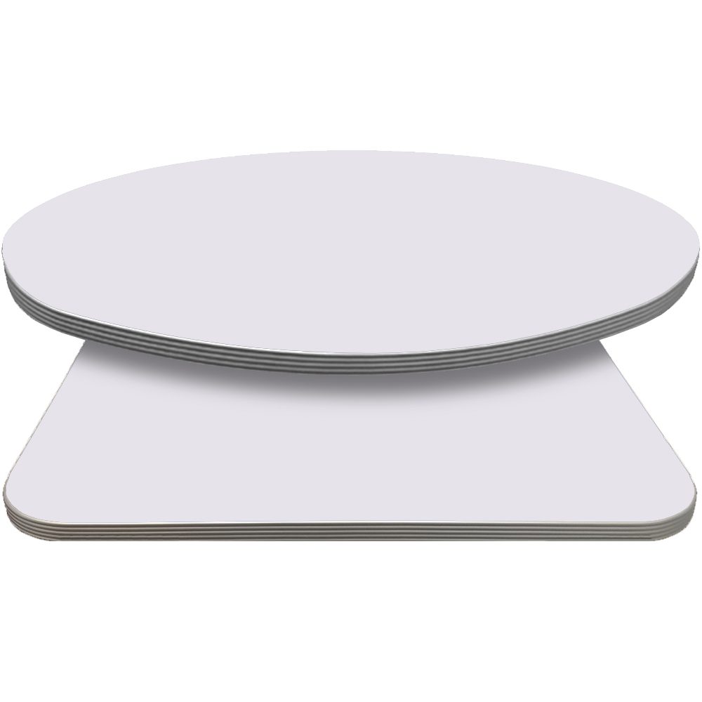 Retro T-Mold Manufactured Table Tops – Pinnacle Frosty White Laminate