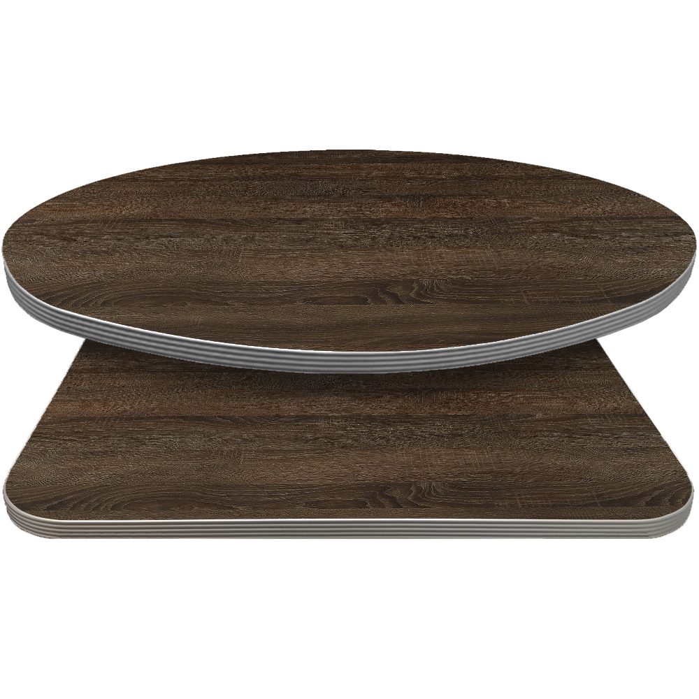 Retro T-Mold Manufactured Table Tops - Pinnacle Rustic Oak Laminate