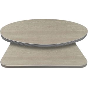 Retro T-Mold Manufactured Table Tops - Pinnacle Brawny Pearwood Laminate
