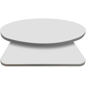 Retro T-Mold Manufactured Table Tops - Pinnacle Cold White Laminate