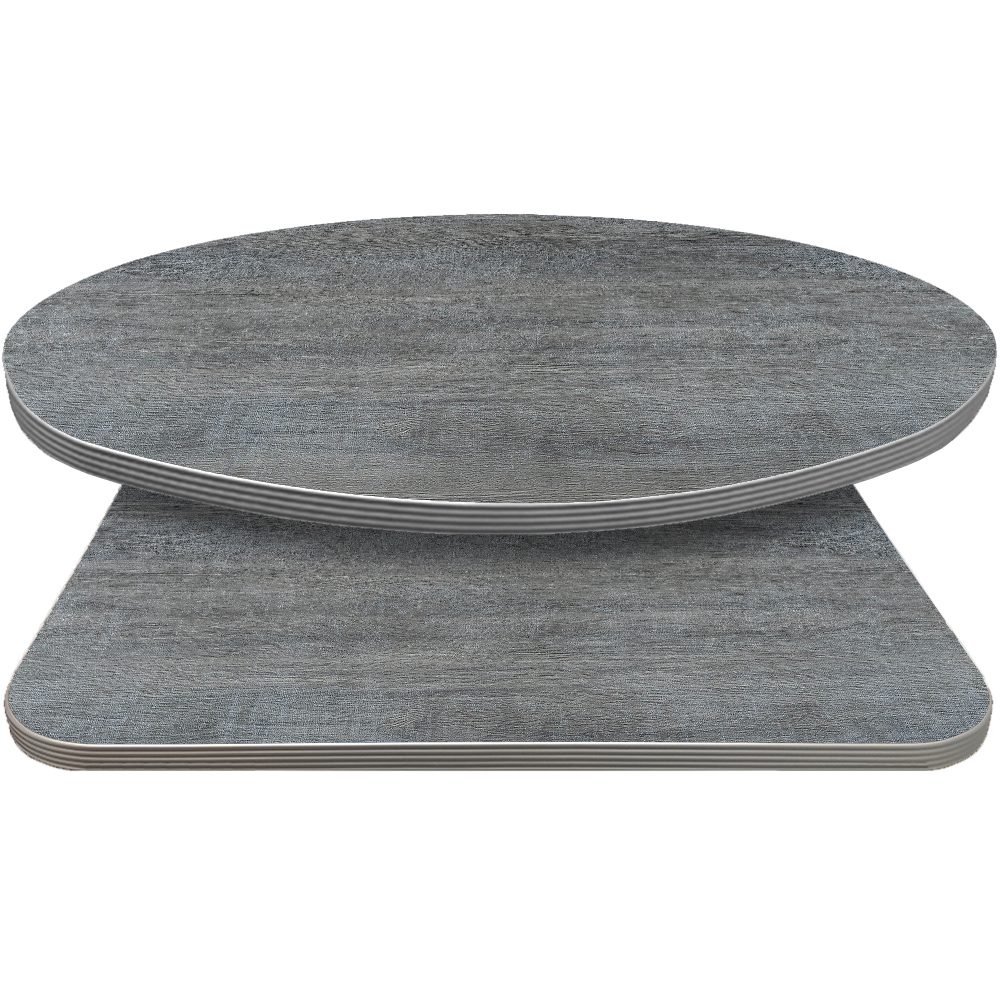 Retro T-Mold Manufactured Table Tops – Pinnacle Weathered Pewter Laminate