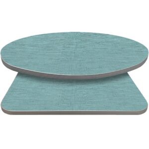Retro T-Mold Manufactured Table Tops - Pinnacle Cyan Linen Laminate