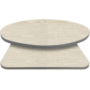Retro T-Mold Manufactured Table Tops - Pinnacle Ivory Linen Laminate