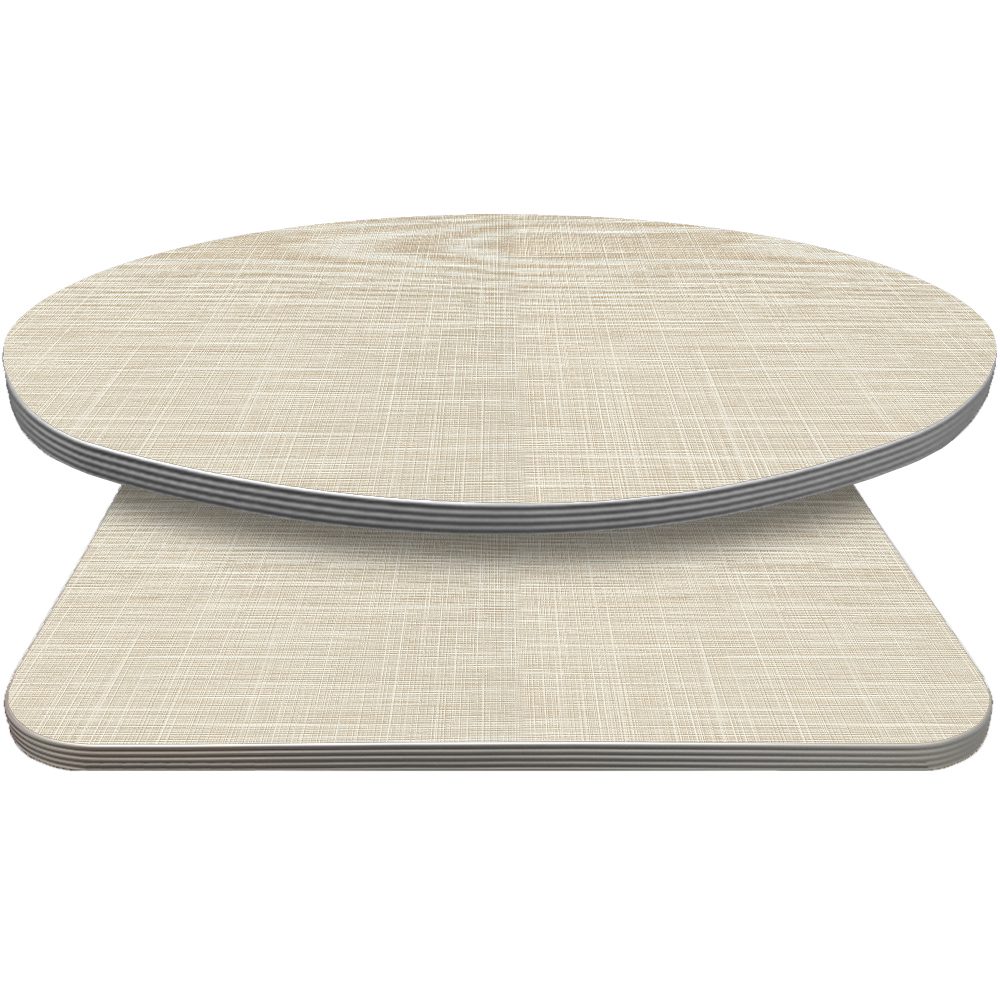 Retro T-Mold Manufactured Table Tops – Pinnacle Ivory Linen Laminate