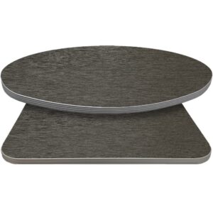 Retro T-Mold Manufactured Table Tops - Pinnacle Charcoal Tweed Laminate