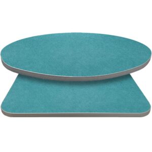 Retro T-Mold Manufactured Table Tops - Pinnacle Turquois Fiber Laminate