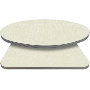 Retro T-Mold Manufactured Table Tops - Pinnacle White Galaxy Laminate