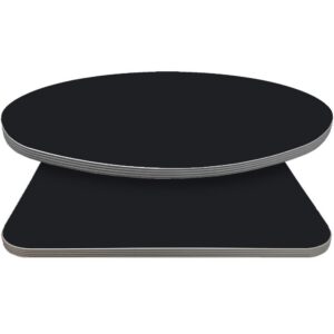 Retro T-Mold Manufactured Table Tops - Pinnacle Spotless Black Laminate
